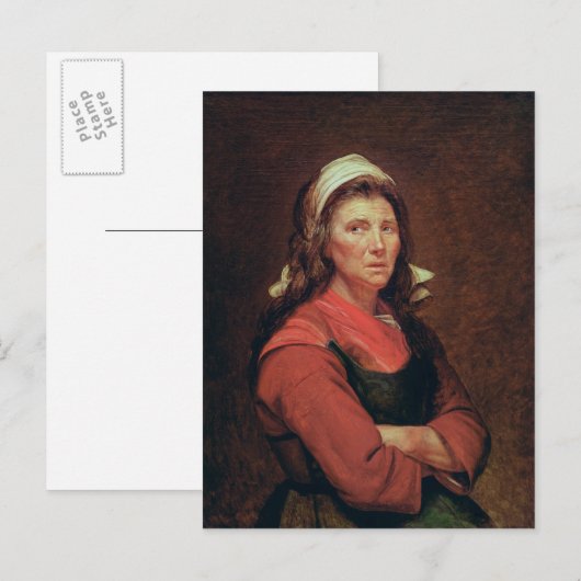 196.人々の女 ポストカード (正面/裏面)