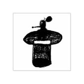 196.帽子のネズミ ラバースタンプ (インプリント)