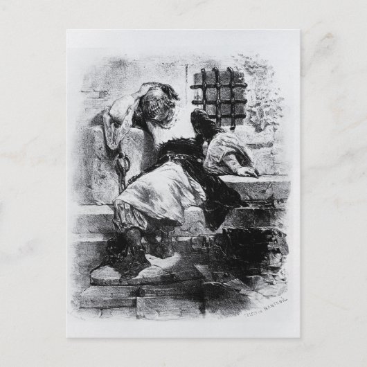 196.牢獄の鉄の仮面の男 ポストカード (正面)