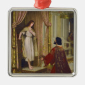 196.王様と乞食の女の子 メタルオーナメント (正面)