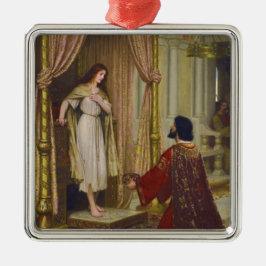 196.王様と乞食の女の子 メタルオーナメント