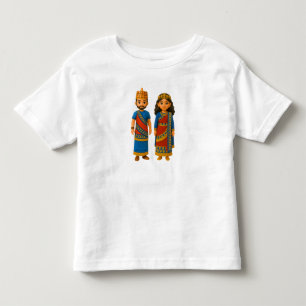 196.王様と女王のTシャツ トドラーTシャツ