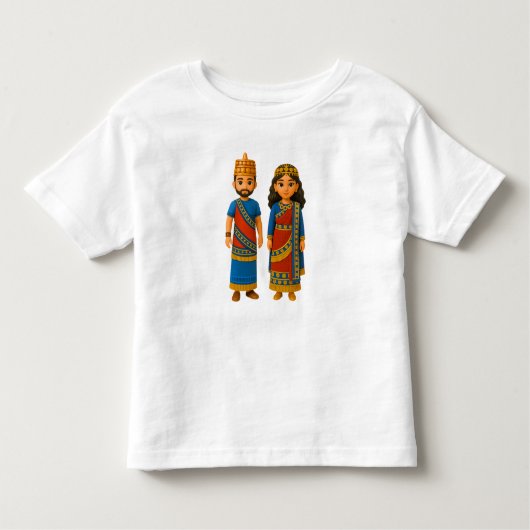 196.王様と女王のTシャツ トドラーTシャツ (正面)