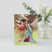 196.邪悪な女王と六羽の白鳥 ポストカード (スタンド正面)