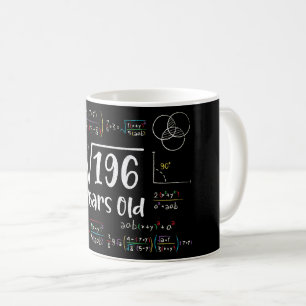 196 14誕生日14歳のギフトの平方根 コーヒーマグカップ