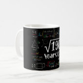 196 14誕生日14歳のギフトの平方根 コーヒーマグカップ (正面左)