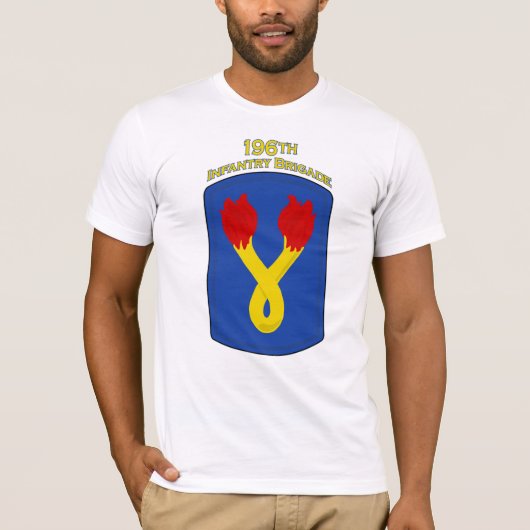 196th歩兵の組の肩パッチのTシャツ Tシャツ (正面)