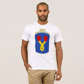 196th歩兵の組の肩パッチのTシャツ Tシャツ (正面フル)