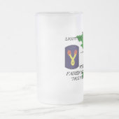 196th軽いInfのベトナムによって曇らされるマグ フロストグラスビールジョッキ (中央)