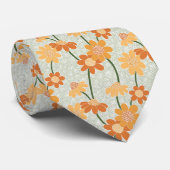 1970かわいらし年代のレトロな消音の花 ネクタイ (ロール)
