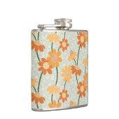 1970かわいらし年代のレトロな消音の花 フラスク (右)