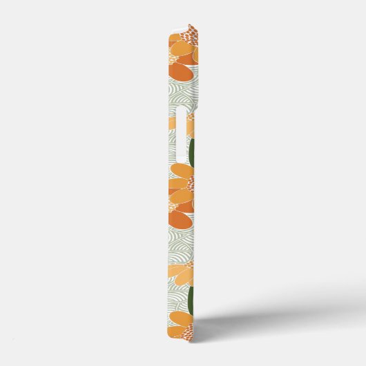 1970かわいらし年代のレトロな消音の花 Case-Mate iPhoneケース (裏面 / 右)