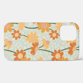 1970かわいらし年代のレトロな消音の花 Case-Mate iPhoneケース (裏面 (横))