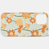 1970かわいらし年代のレトロな消音の花 Case-Mate iPhoneケース (裏面 (横))