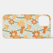1970かわいらし年代のレトロな消音の花 Case-Mate iPhoneケース (裏面 (横))