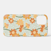 1970かわいらし年代のレトロな消音の花 Case-Mate iPhoneケース (裏面 (横))