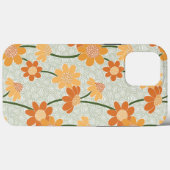 1970かわいらし年代のレトロな消音の花 Case-Mate iPhoneケース (裏面 (横))