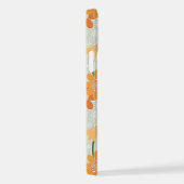 1970かわいらし年代のレトロな消音の花 iPhoneケース (右側面)