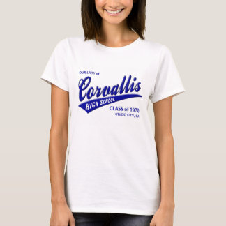 1970のクラスCorvallisの高等学校の私達の女性 Tシャツ