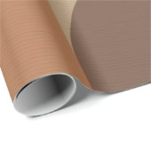 1970のバウハウスパターンブラウンアーストーン ラッピングペーパー (ロールコーナー)