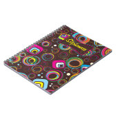 1970のレトロ円正方形1950スパイラルノートブック ノートブック (左側)