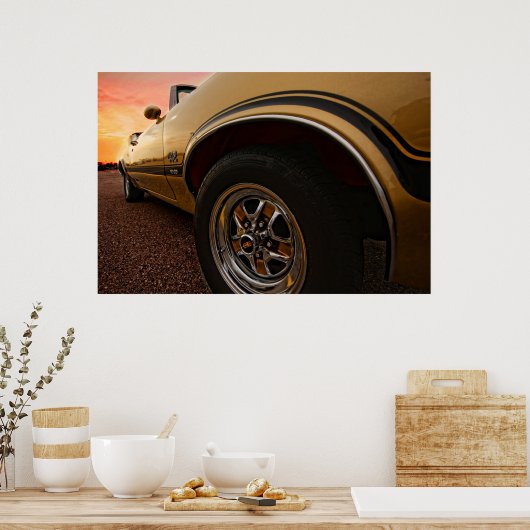 1970オールド4-4-2 W-30 ポスター (キッチン)