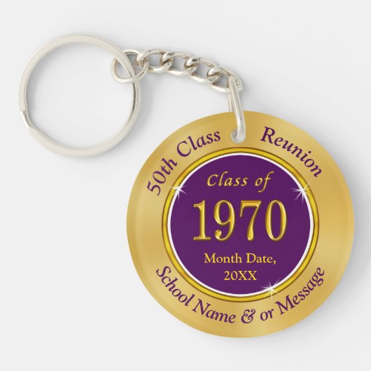 1970カスタム年の金ゴールドクラス50懇親会 キーホルダー (正面)