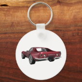 1970コルベットのスポーツカー:キャンディアップル仕上げ: キーホルダー (正面)