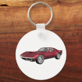 1970コルベットのスポーツカー:キャンディアップル仕上げ: キーホルダー (正面)