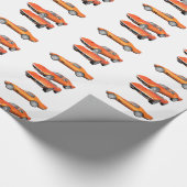 1970コルベット：オレンジ仕上げ ラッピングペーパー (角)