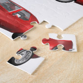 1970コルベット：赤仕上げ ジグソーパズル (側面)