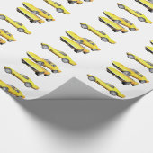 1970コルベット：黄仕上げ： ラッピングペーパー (角)