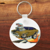 1970シェヴェル茶色の車 キーホルダー (正面)