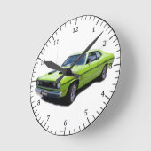 1970ダスター時計 ラウンド壁時計 (傾斜)