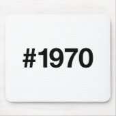 1970ハッシュタグ55年誕生日記念日 マウスパッド (正面)