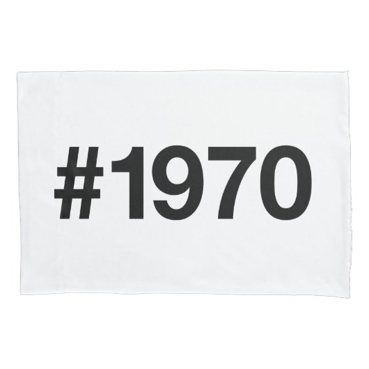 1970ハッシュタグ55年誕生日記念日 枕カバー (正面)