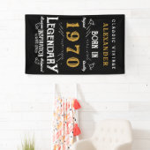 1970パーソナライズされた誕生日伝説の名前を追加 横断幕 (インサイチュ)