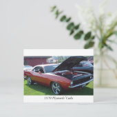 1970プリマス'クダ ポストカード (スタンド正面)