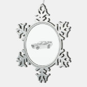 1970プリマスバラクーダ スノーフレークピューターオーナメント (右)