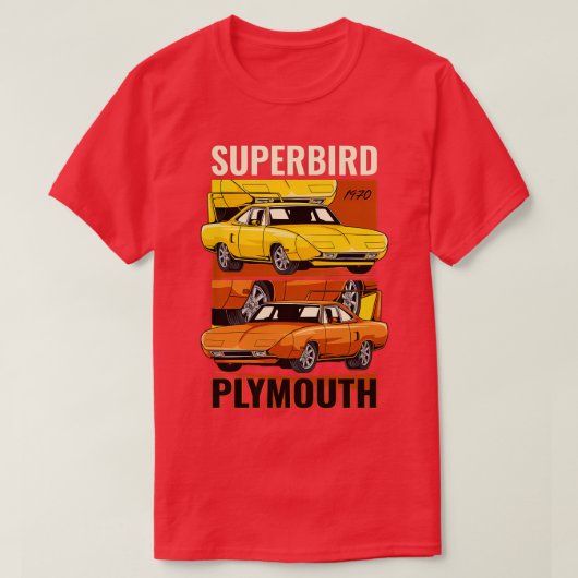 1970プリマス上鳥筋1 Tシャツ (デザイン正面)