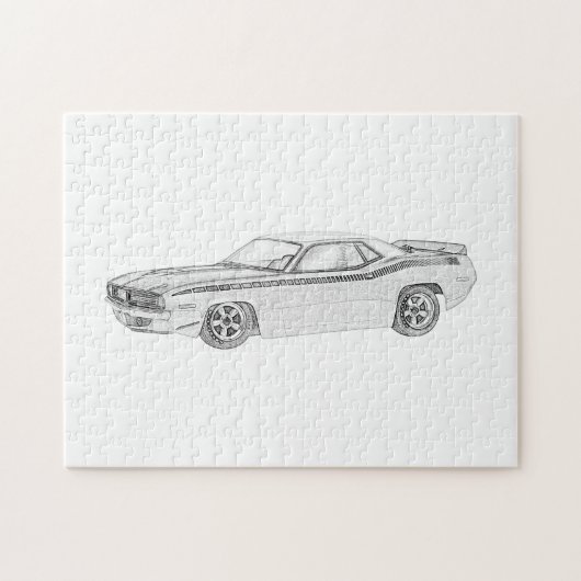 1970プリマス・バラクーダ ジグソーパズル (横)