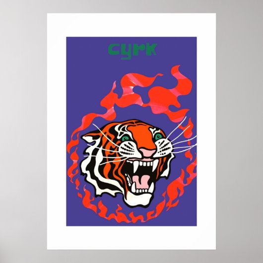 1970ポーランドサーカス広告チルク ポスター (正面)