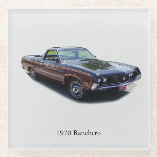 1970ランチェロガラスコースター ガラスコースター (正面)