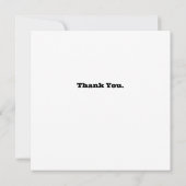 1970レトロヴィンテージポスター誕生日または懇親会 サンキューカード (裏面)