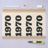 1970レトロヴィンテージポスター誕生日または懇親会 薄葉紙 (クラフト)