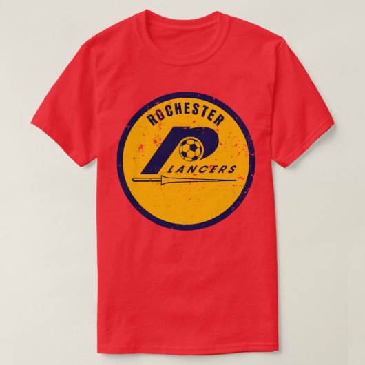 1970ロチェスターランサーズヴィンテージサッカー Tシャツ (デザイン正面)
