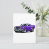 1970ロードランナーパープルブラック ポストカード (スタンド正面)