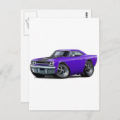 1970ロードランナーパープルブラック ポストカード (正面/裏面)
