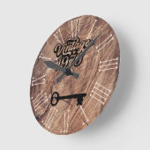 1970ヴィンテージアクリル製壁時計 ラウンド壁時計 (傾斜)