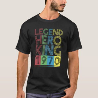 1970ヴィンテージIレジェンドヒーローキング誕生日ギフト Tシャツ